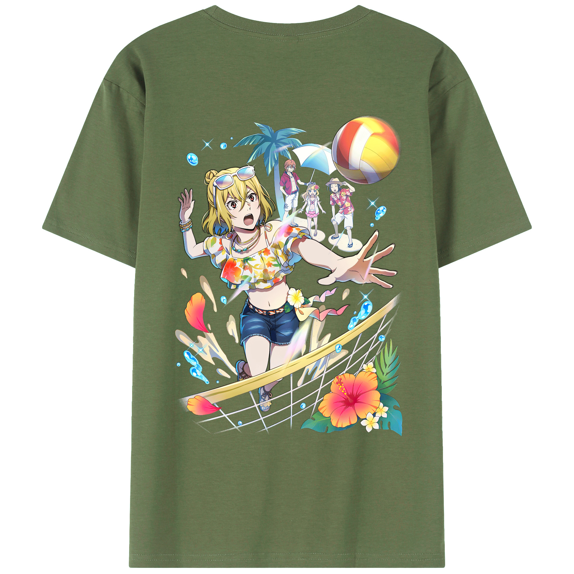 （画像用） 文豪ストレイドッグス Bungo Stray Dogs 綿100％ メンズ半袖Tシャツ（バックプリント） 通気性